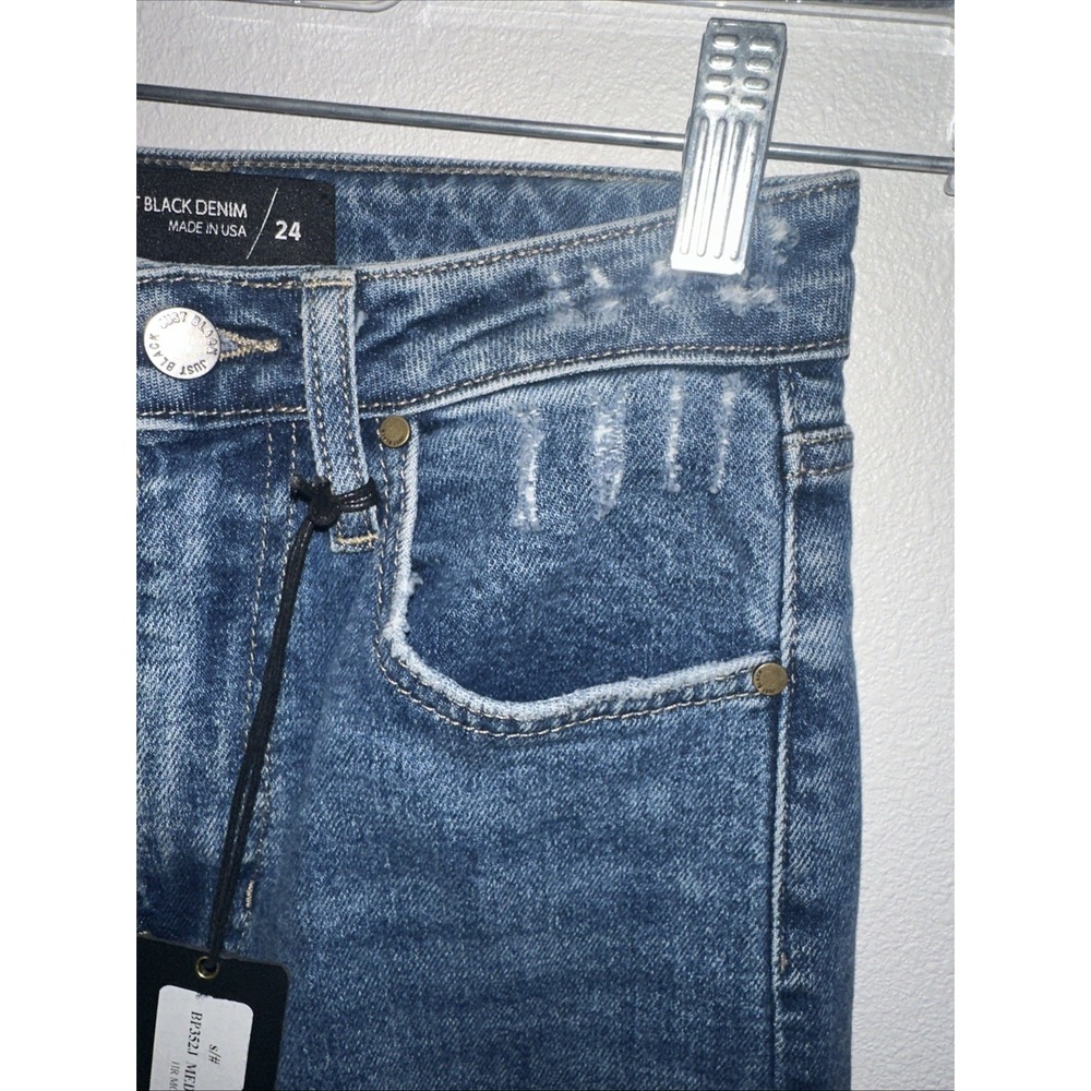 just black denim jeans Blue Size 24‎ High Rise Mom Jeans Made In USA - Picture 5 of 10